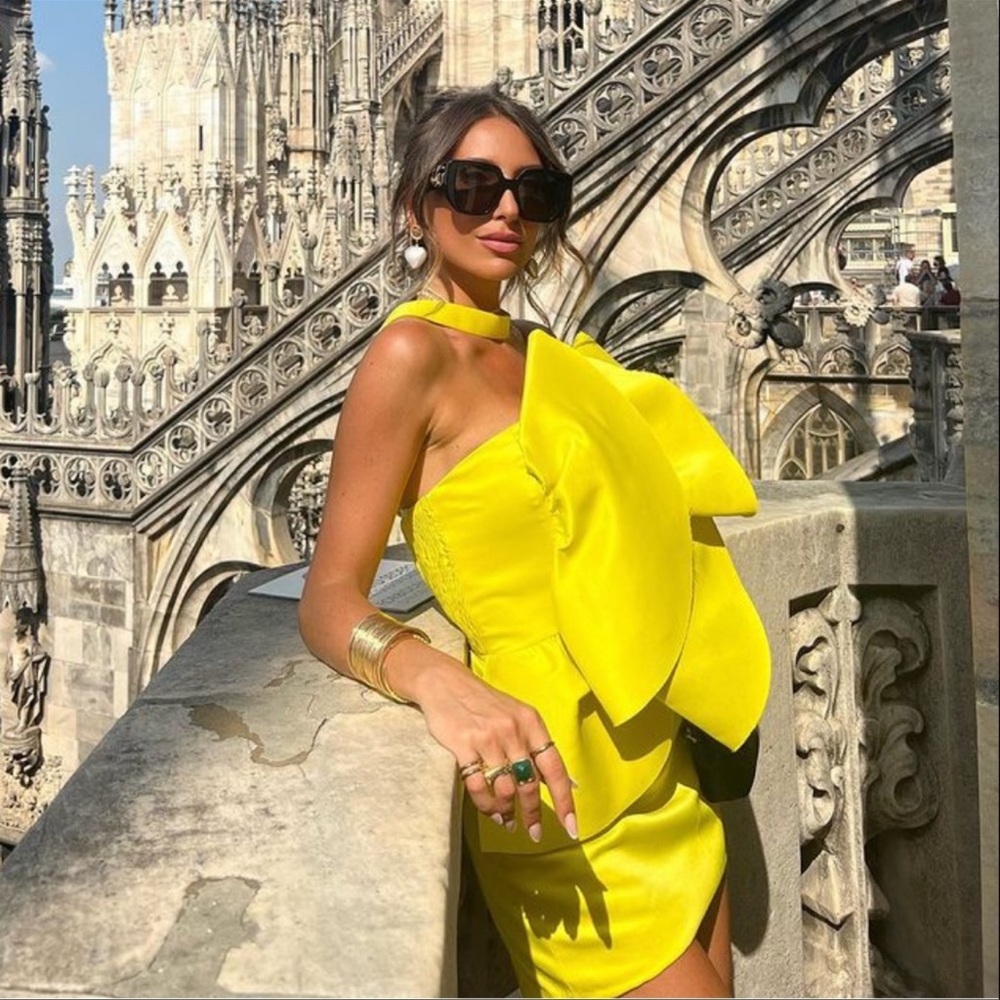 Zara Yellow Mini Dress